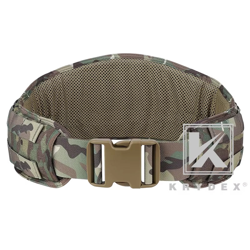 Tactical Belt Padded MOLLE System Waist Belt Multi Function Quick Release Buckle Battle Airsoft Hunting Combat Camo Belt