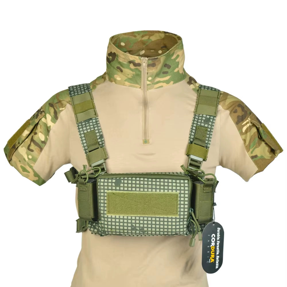 D3 Tactical Chest Rig Vest CRM H Harness M4 5.56 Magazine Insert Flatback Integratable Hunting Accessories 500D Nylon