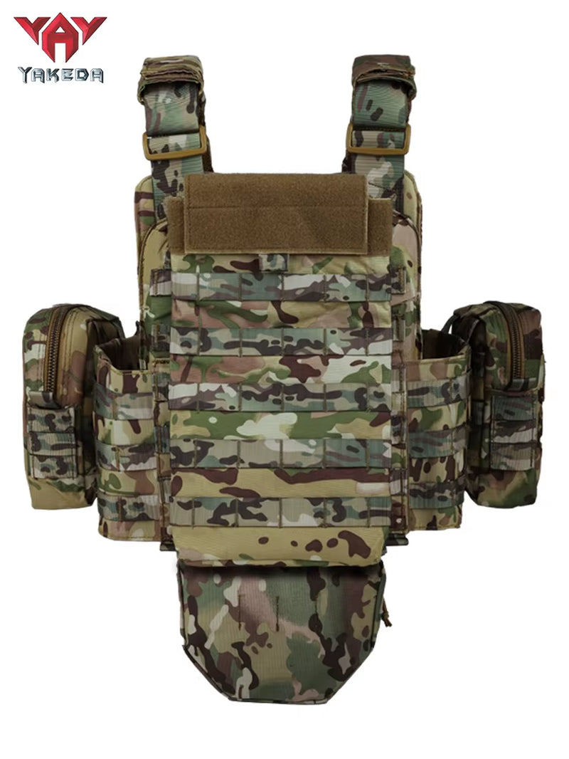 Tactical Vest Outdoor Camouflage Multifunctional Vest Hunting Equipment Adjustable Tactical Vest CS Simulation