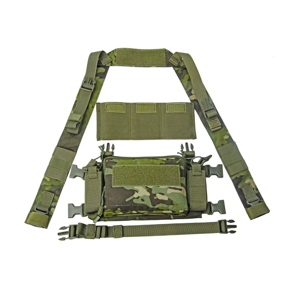 D3 Tactical Chest Rig Vest CRM H Harness M4 5.56 Magazine Insert Flatback Integratable Hunting Accessories 500D Nylon