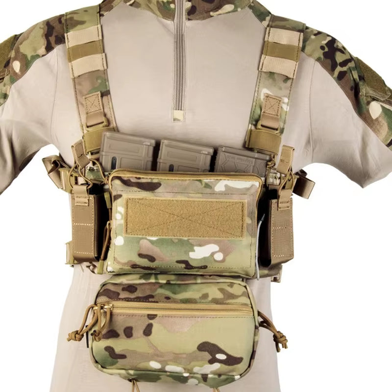 D3 Tactical Chest Rig Vest CRM H Harness M4 5.56 Magazine Insert Flatback Integratable Hunting Accessories 500D Nylon