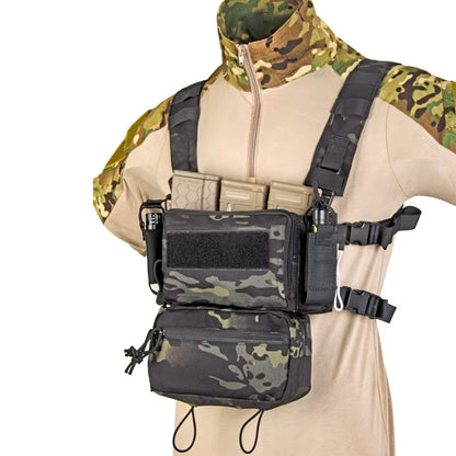 D3 Tactical Chest Rig Vest CRM H Harness M4 5.56 Magazine Insert Flatback Integratable Hunting Accessories 500D Nylon