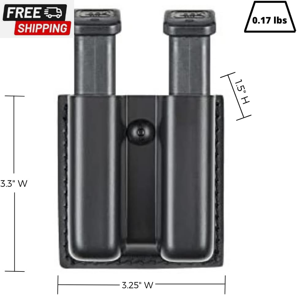 Safariland 79 Slimline Open Top Double Handgun Magazine Pouch