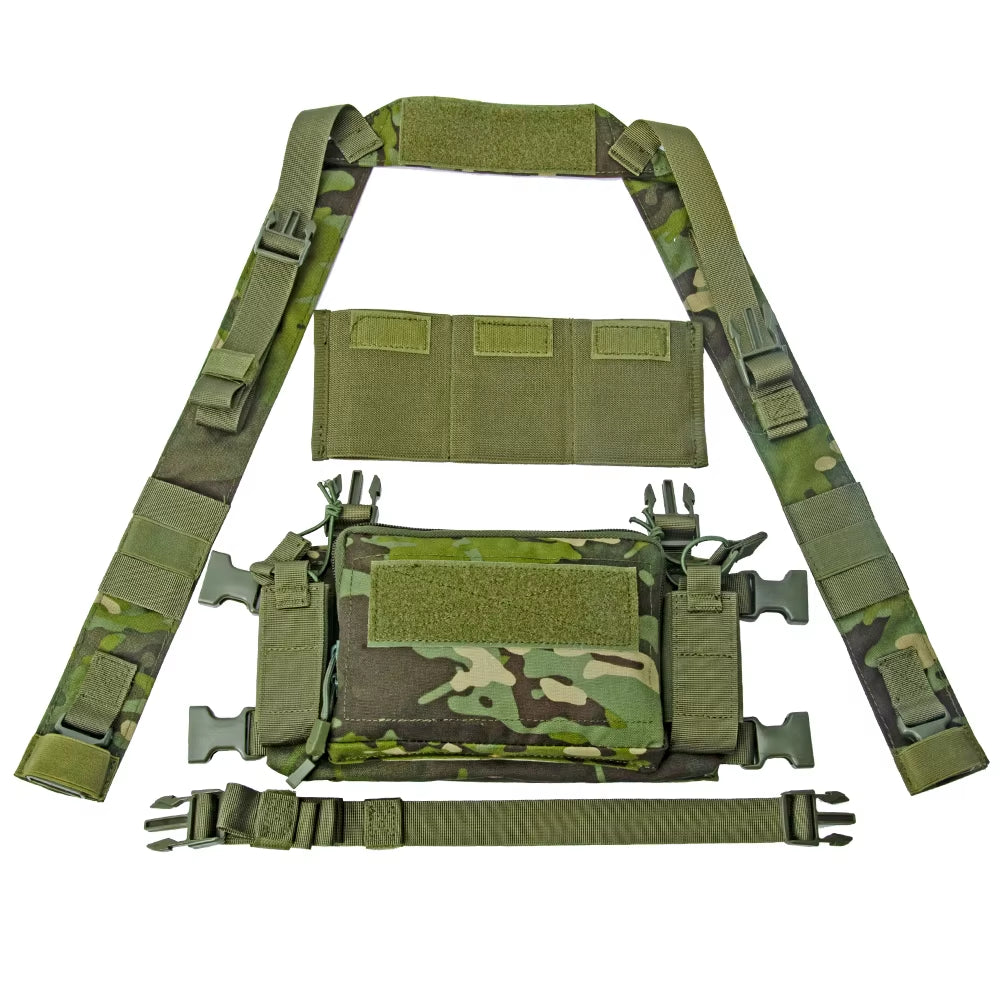 D3 Tactical Chest Rig Vest CRM H Harness M4 5.56 Magazine Insert Flatback Integratable Hunting Accessories 500D Nylon