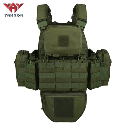 Tactical Vest Outdoor Camouflage Multifunctional Vest Hunting Equipment Adjustable Tactical Vest CS Simulation