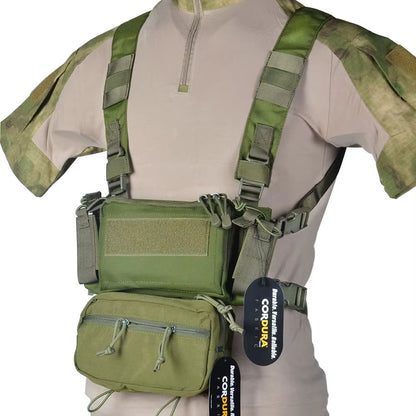 D3 Tactical Chest Rig Vest CRM H Harness M4 5.56 Magazine Insert Flatback Integratable Hunting Accessories 500D Nylon