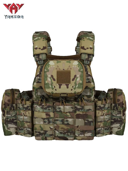 Tactical Vest Outdoor Camouflage Multifunctional Vest Hunting Equipment Adjustable Tactical Vest CS Simulation