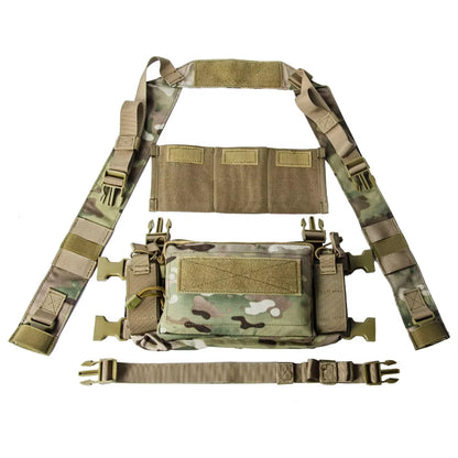 D3 Tactical Chest Rig Vest CRM H Harness M4 5.56 Magazine Insert Flatback Integratable Hunting Accessories 500D Nylon