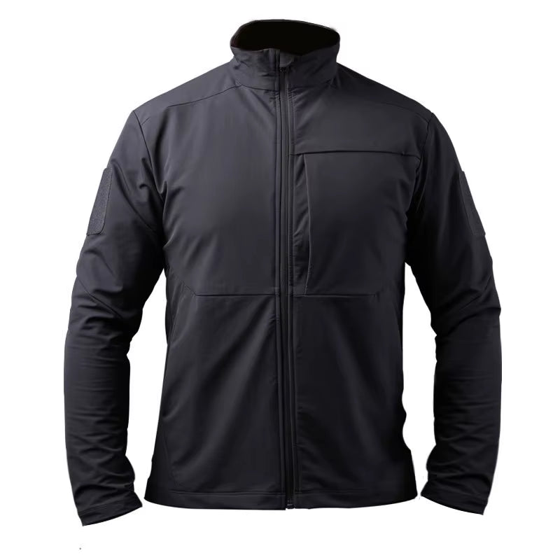 Men'S Waterproof Jacket Soft Shell Stretch Breathable Reflective Riding Tops Outdoor Climbing Camping Hiking Warm Coat