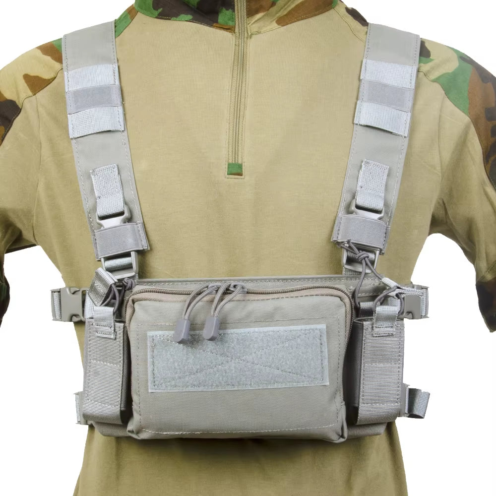 D3 Tactical Chest Rig Vest CRM H Harness M4 5.56 Magazine Insert Flatback Integratable Hunting Accessories 500D Nylon