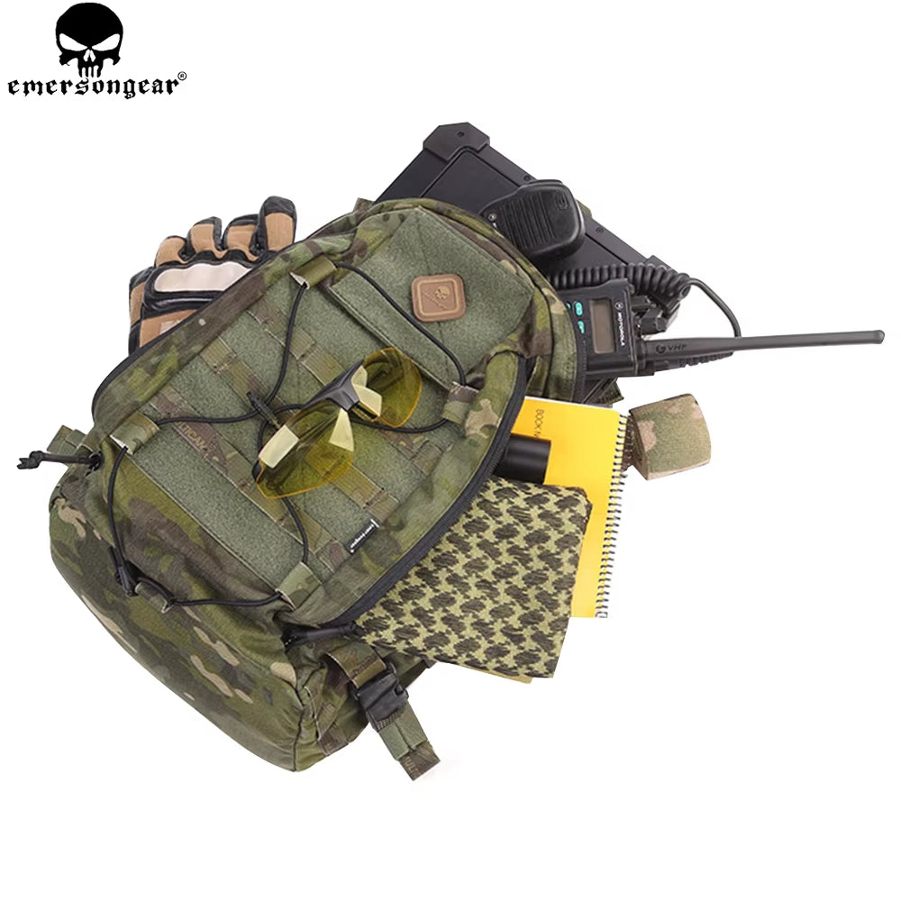 Tactical Backpack Assault Backpack Removable Operator Pack Travelling Modular Pack Tactical Bag Multi-Camo EM5818