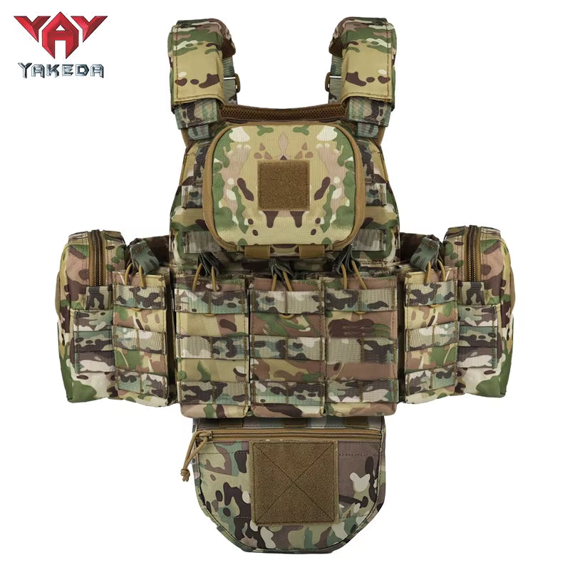 Tactical Vest Outdoor Camouflage Multifunctional Vest Hunting Equipment Adjustable Tactical Vest CS Simulation