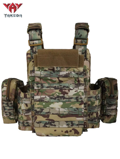 Tactical Vest Outdoor Camouflage Multifunctional Vest Hunting Equipment Adjustable Tactical Vest CS Simulation