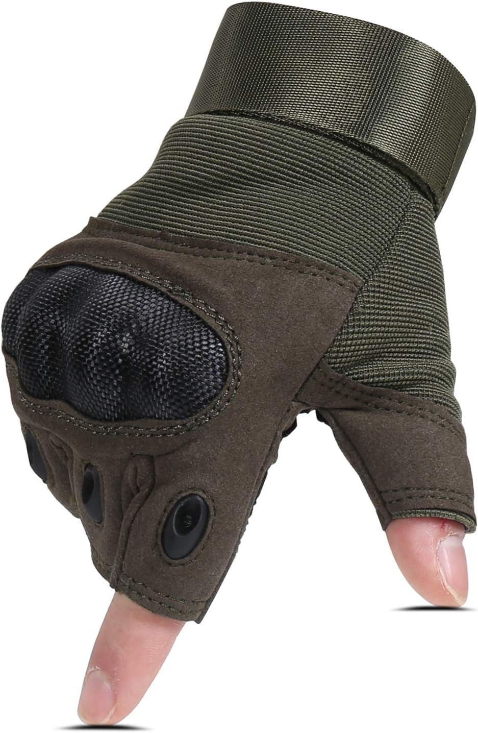 Tactical Army Military Gloves Rubber Hard Knuckle Outdoor Full Finger Touch Screen Gloves for Men Fit for Cycling Motorcycle Hunting Shooting Hiking Camping Airsoft Paintball