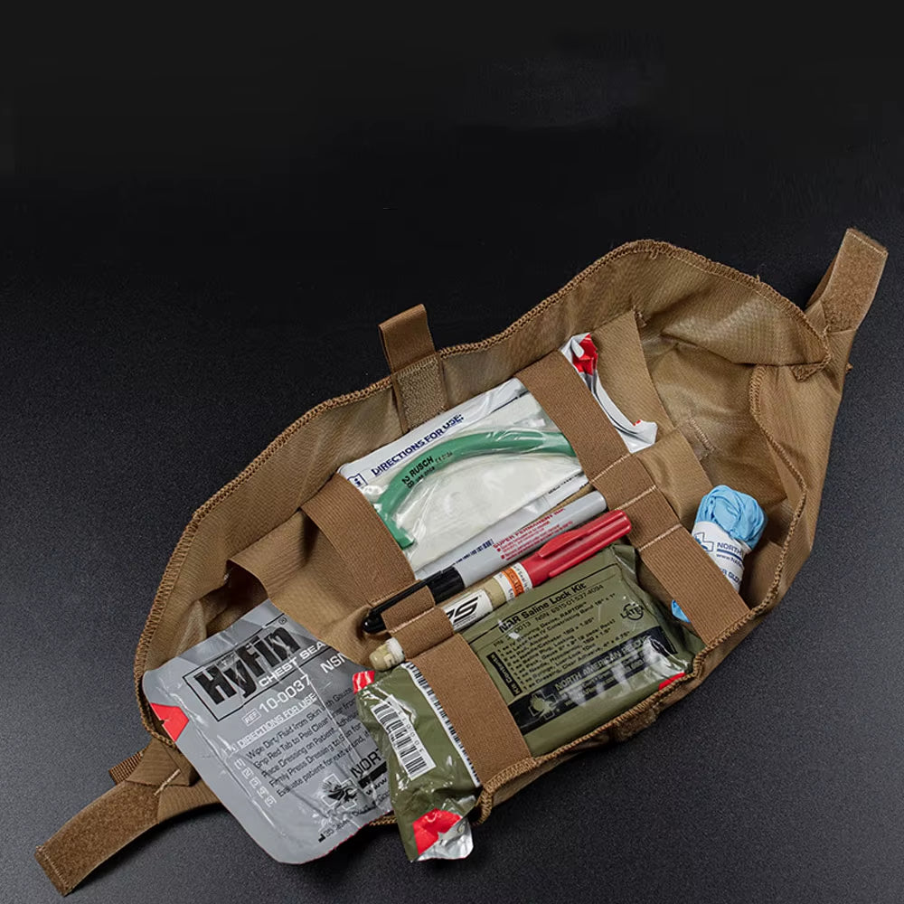 Tactical Medical Pouch, Large Capacity, EDC Molle, Quick Release, FC Camo, First Aid Kit, Hunting Accessories