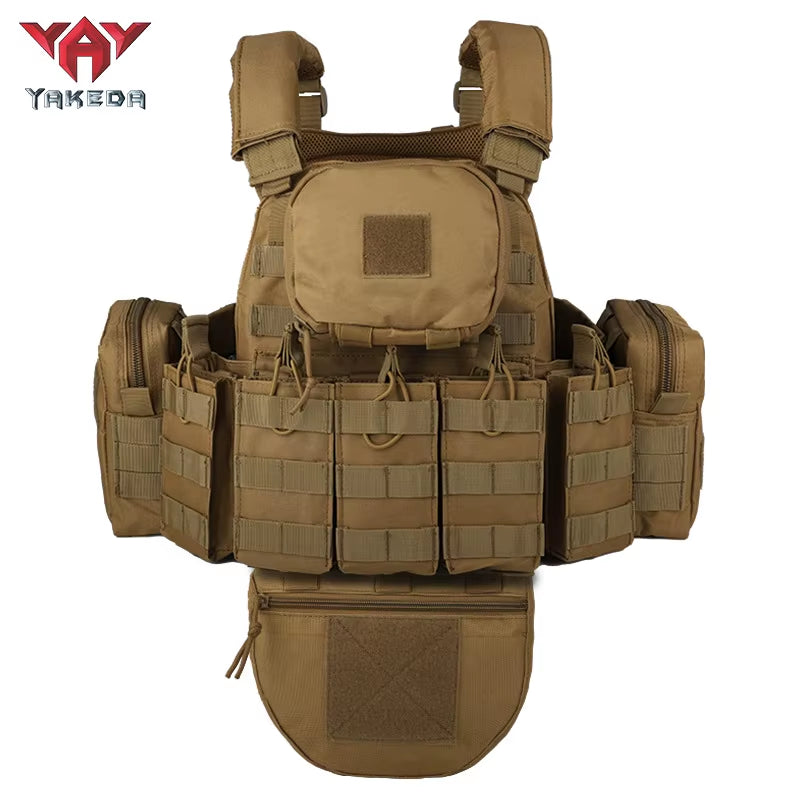 Tactical Vest Outdoor Camouflage Multifunctional Vest Hunting Equipment Adjustable Tactical Vest CS Simulation