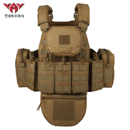 Tactical Vest Outdoor Camouflage Multifunctional Vest Hunting Equipment Adjustable Tactical Vest CS Simulation