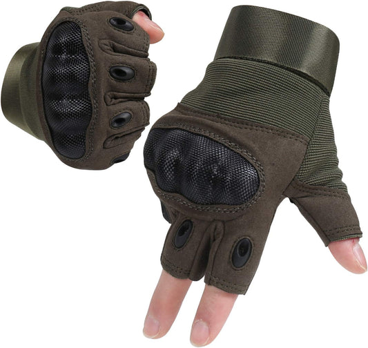 Tactical Army Military Gloves Rubber Hard Knuckle Outdoor Full Finger Touch Screen Gloves for Men Fit for Cycling Motorcycle Hunting Shooting Hiking Camping Airsoft Paintball