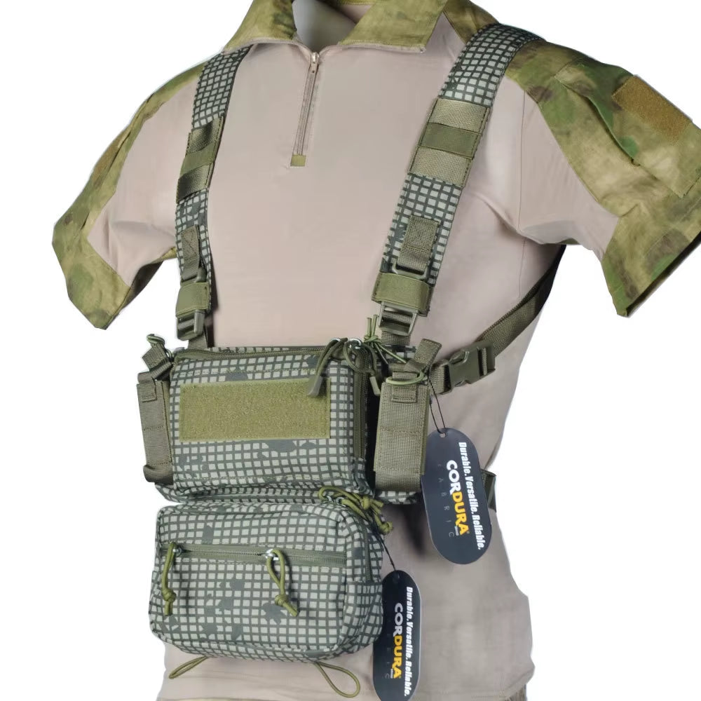 D3 Tactical Chest Rig Vest CRM H Harness M4 5.56 Magazine Insert Flatback Integratable Hunting Accessories 500D Nylon